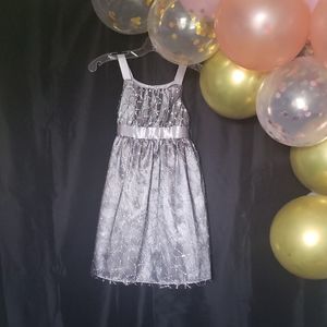 Emily West Silver and Gray size 8 dress